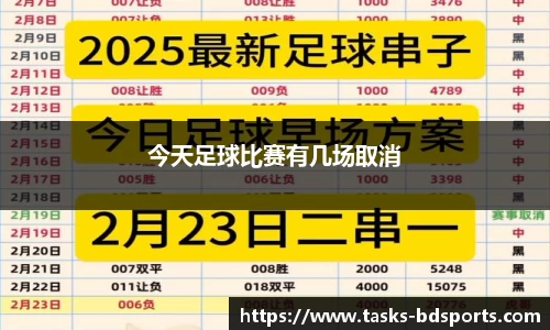 今天足球比赛有几场取消
