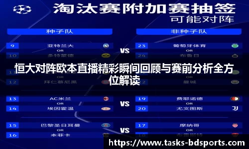 恒大对阵欧本直播精彩瞬间回顾与赛前分析全方位解读