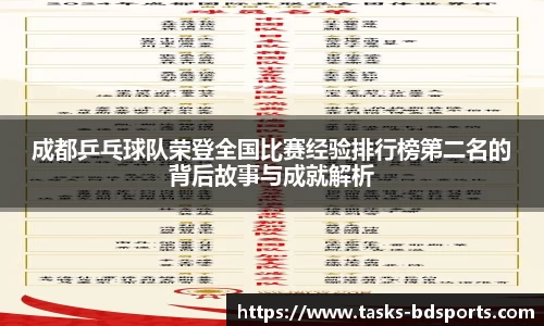 成都乒乓球队荣登全国比赛经验排行榜第二名的背后故事与成就解析